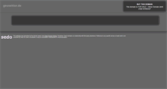 Desktop Screenshot of geosektor.de